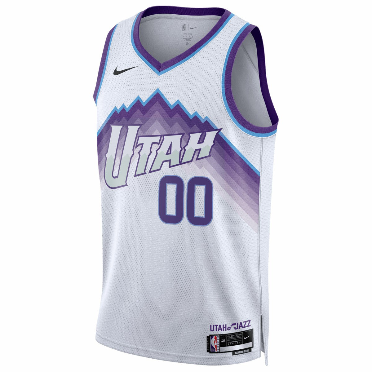 Utah Jazz Unisex Swingman Custom Jersey Association Edition White - NBA