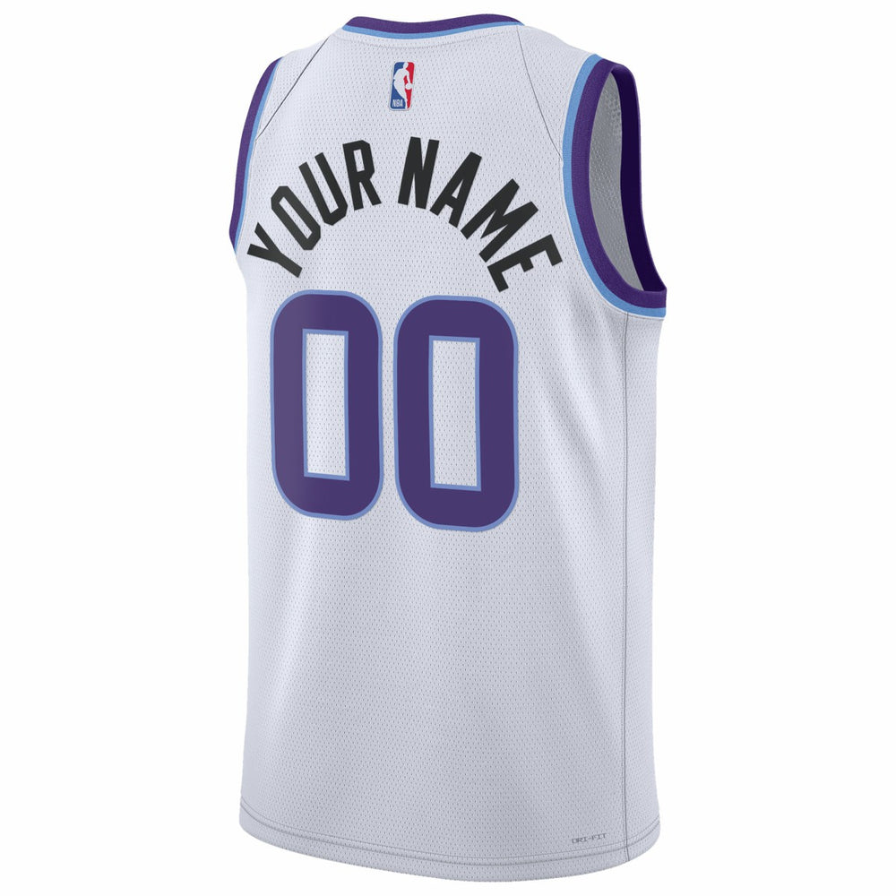 Utah Jazz Unisex Swingman Custom Jersey Association Edition White - NBA