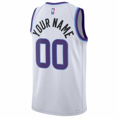 Utah Jazz Unisex Swingman Custom Jersey Association Edition White - NBA