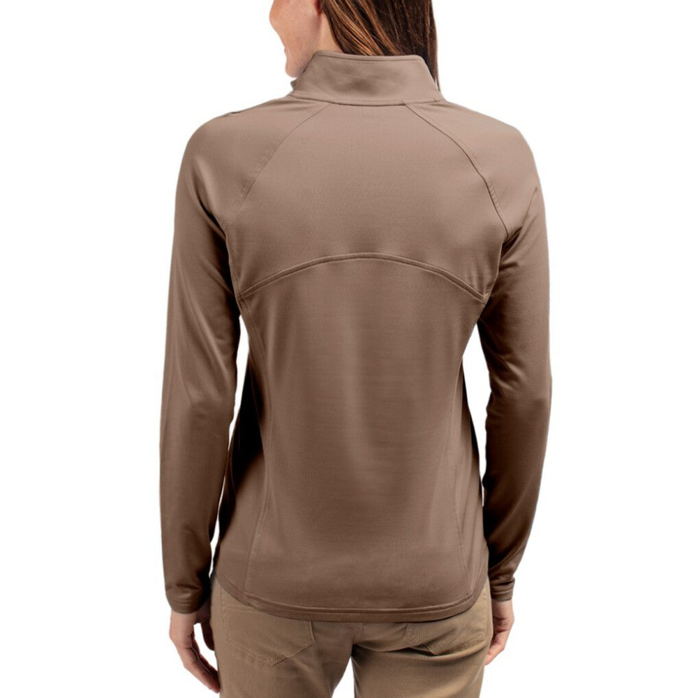 Los Angeles Dodgers Cutter & Buck Women's Adapt Eco Knit Stretch Half-Zip Pullover - MLB