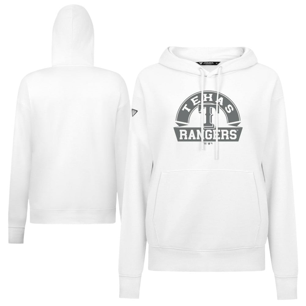 Texas Rangers Levelwear Women's Adorn Banner Arch Hoodie - MLB