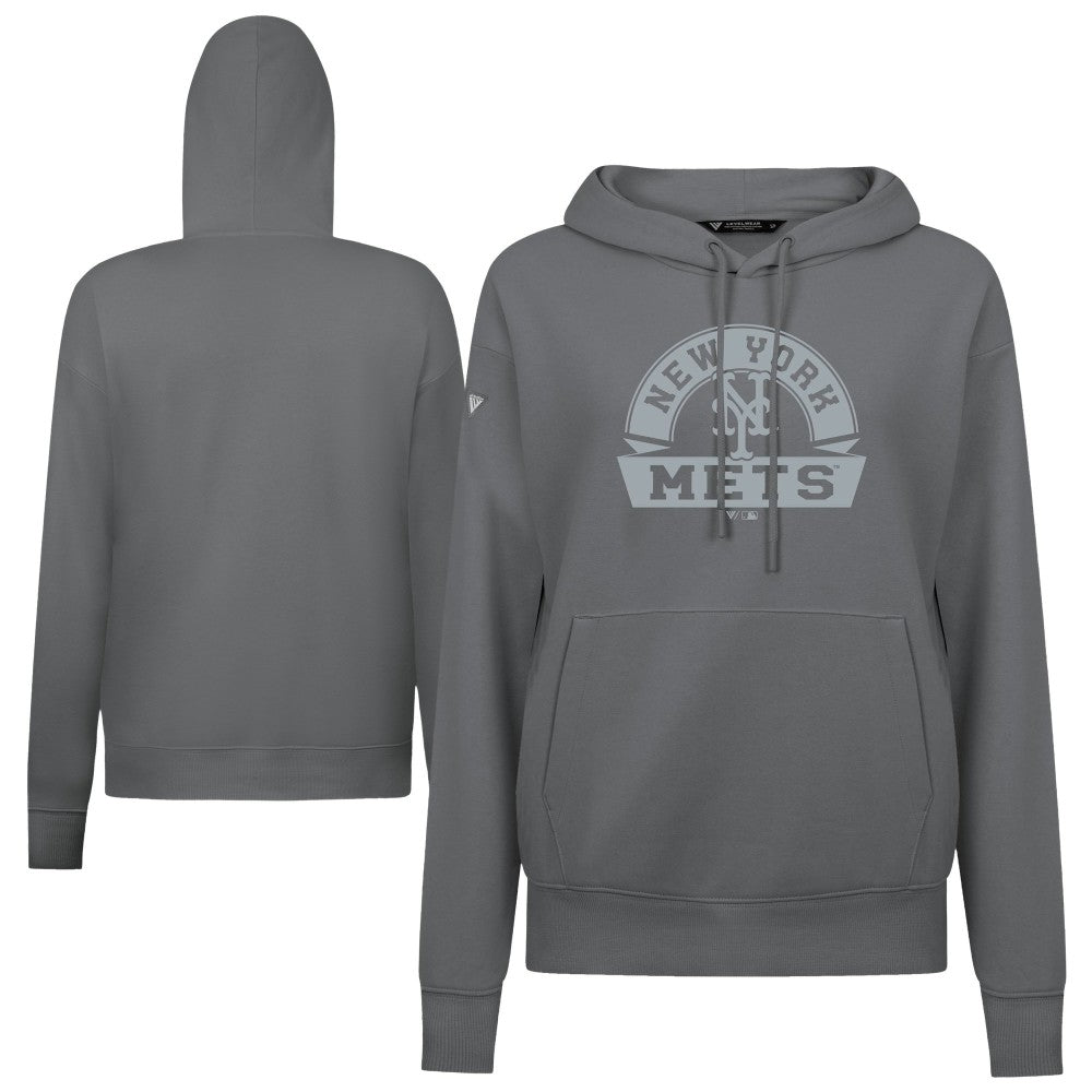 New York Mets Levelwear Women's Adorn Banner Arch Hoodie - MLB