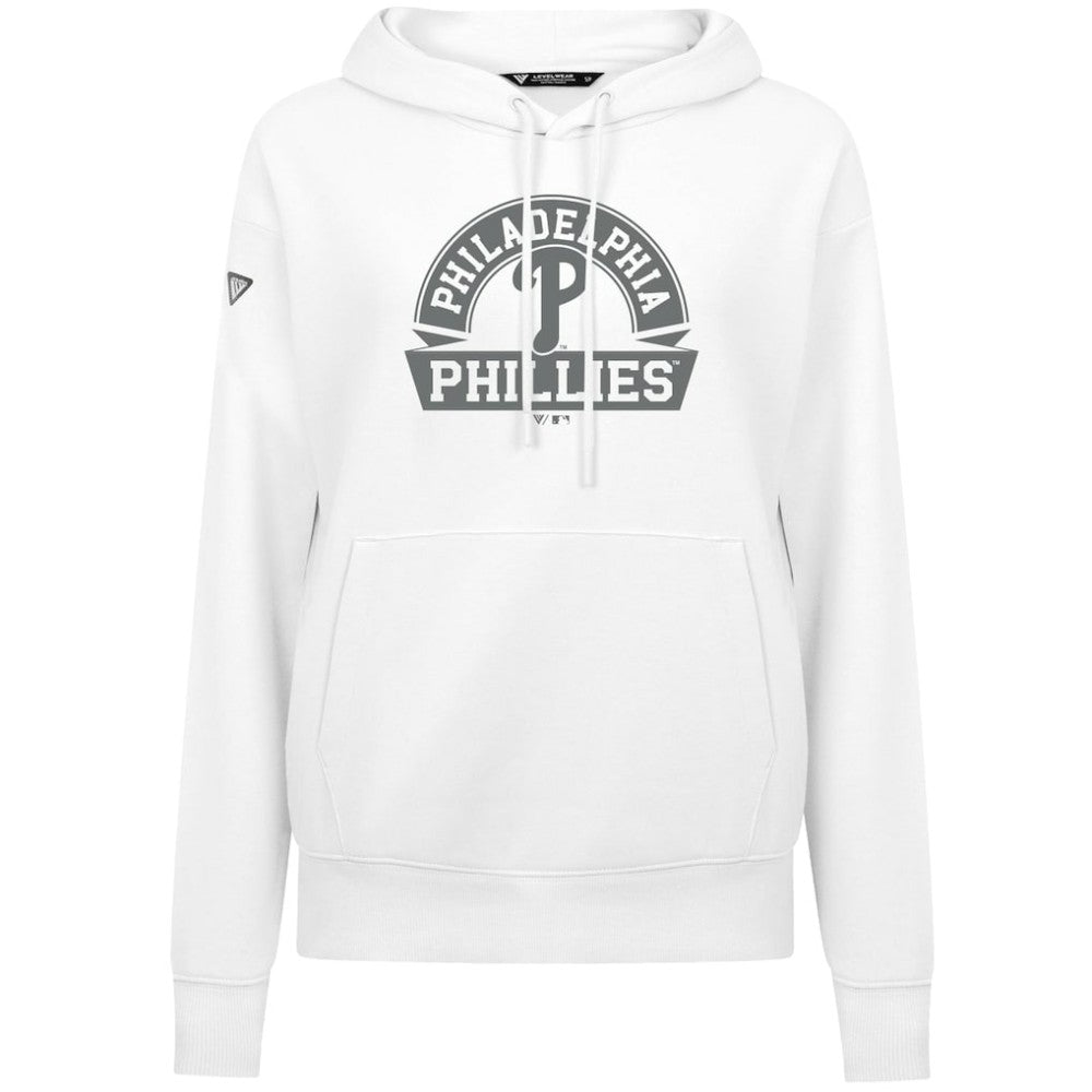 Philadelphia Phillies Levelwear Women's Adorn Banner Arch Hoodie - MLB