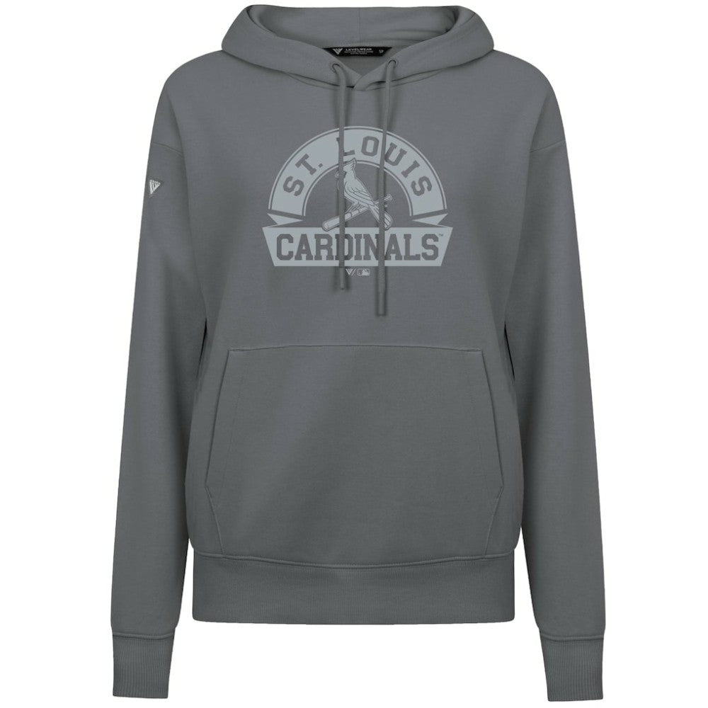 St. Louis Cardinals Levelwear Women's Adorn Banner Arch Hoodie - MLB