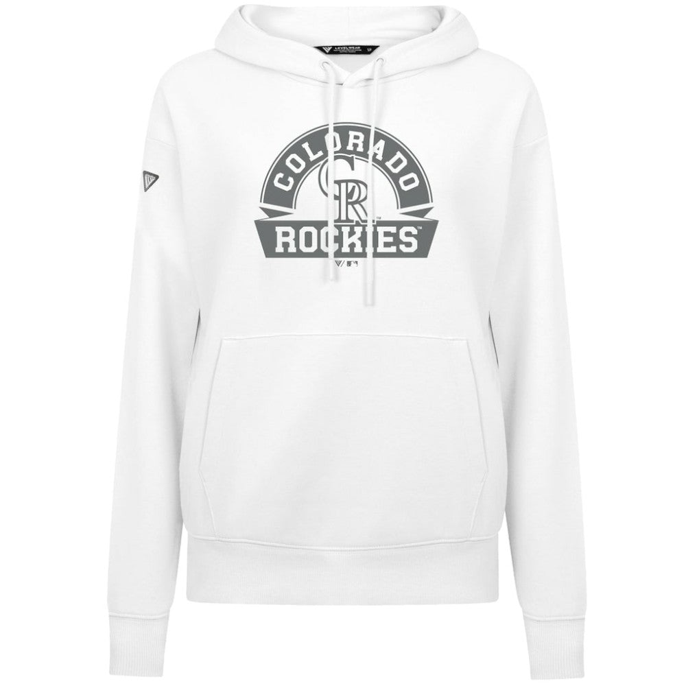 Colorado Rockies Levelwear Women's Adorn Banner Arch Hoodie - MLB