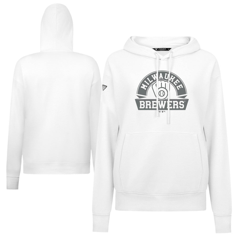 Milwaukee Brewers Levelwear Women's Adorn Banner Arch Hoodie - MLB