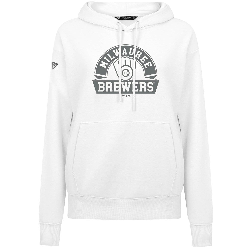Milwaukee Brewers Levelwear Women's Adorn Banner Arch Hoodie - MLB