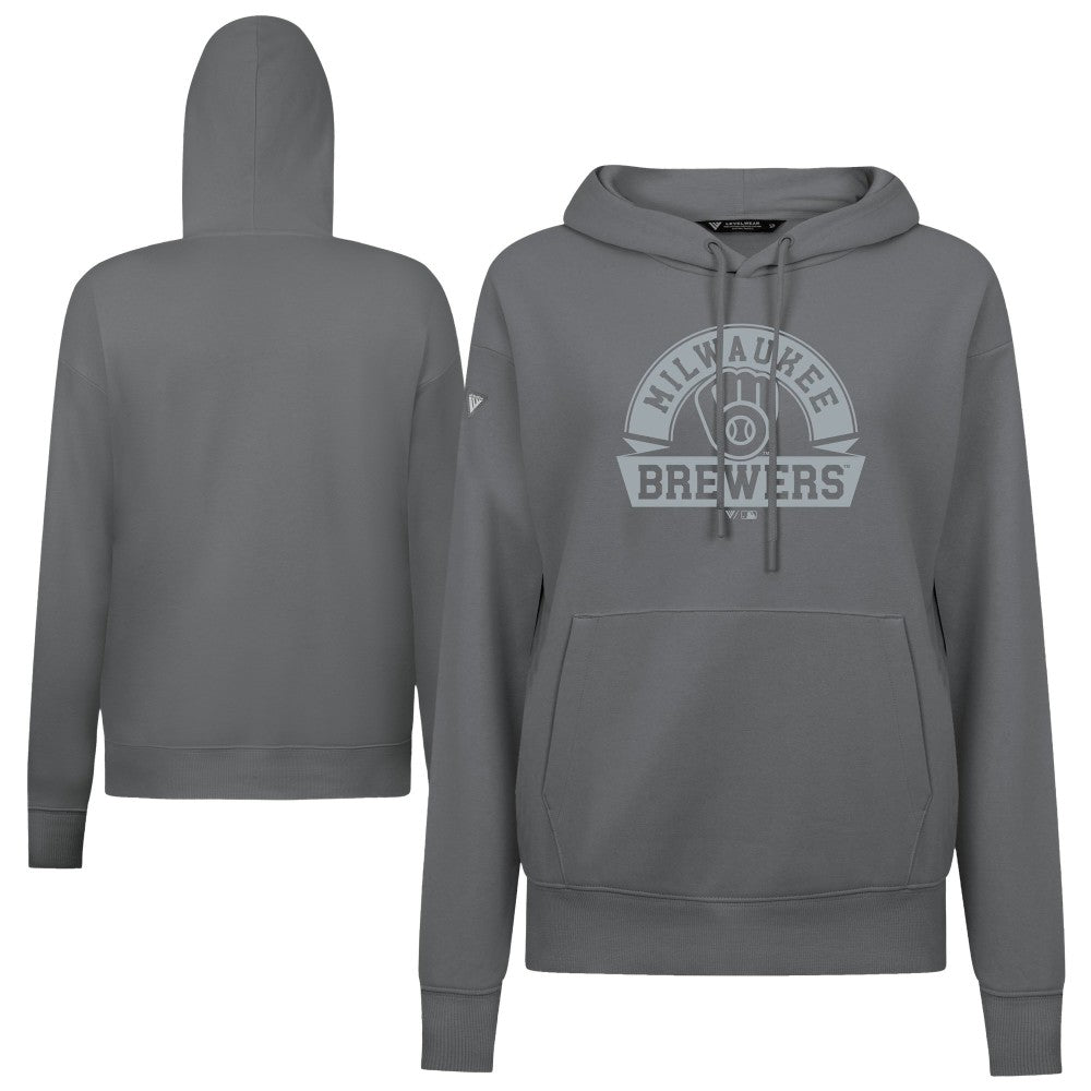 Milwaukee Brewers Levelwear Women's Adorn Banner Arch Hoodie - MLB