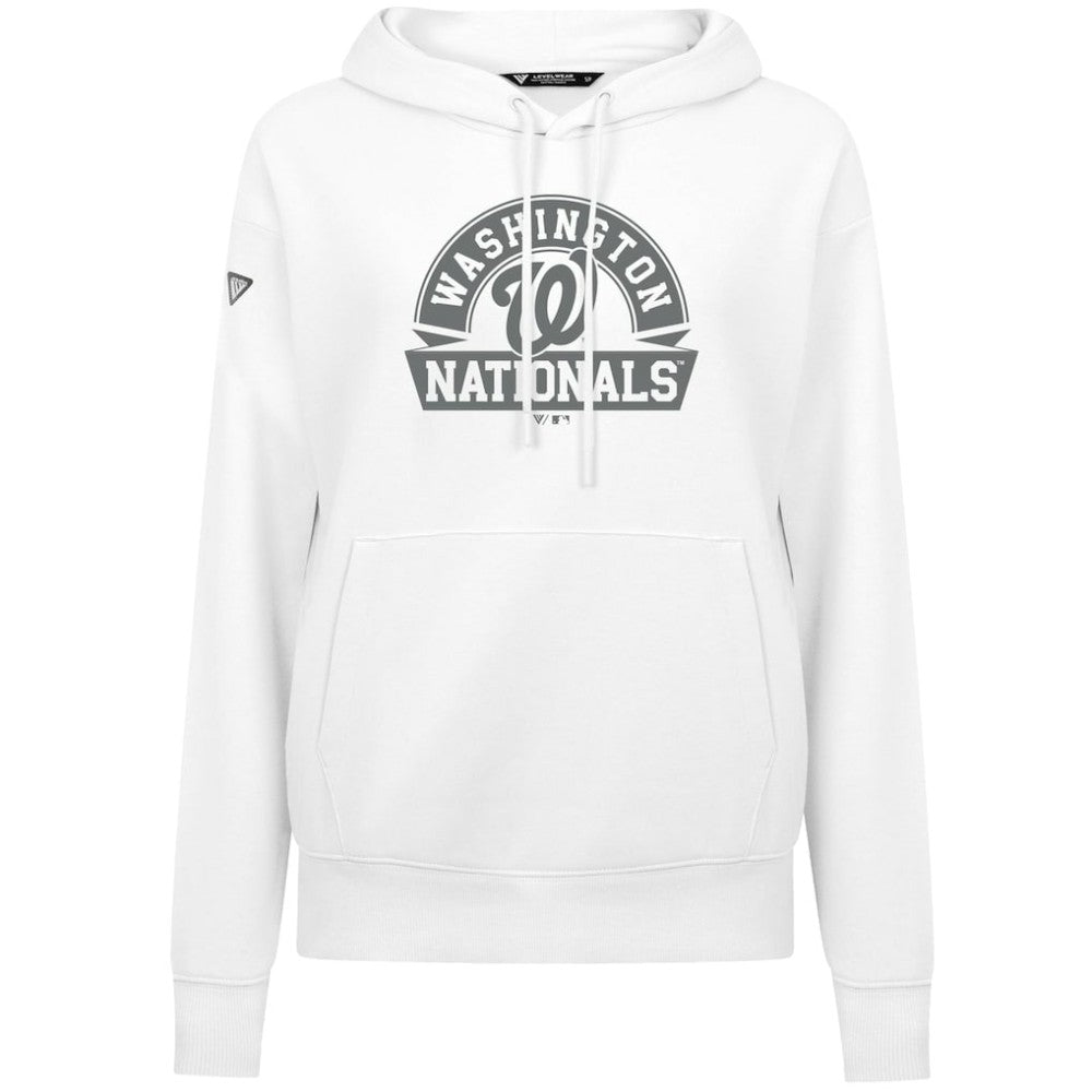 Washington Nationals Levelwear Women's Adorn Banner Arch Hoodie - MLB
