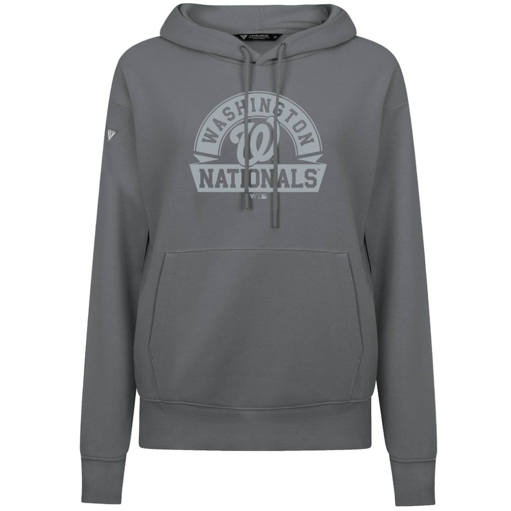 Washington Nationals Levelwear Women's Adorn Banner Arch Hoodie - MLB