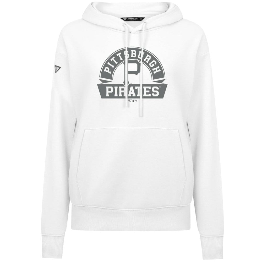 Pittsburgh Pirates Levelwear Women's Adorn Banner Arch Hoodie - MLB