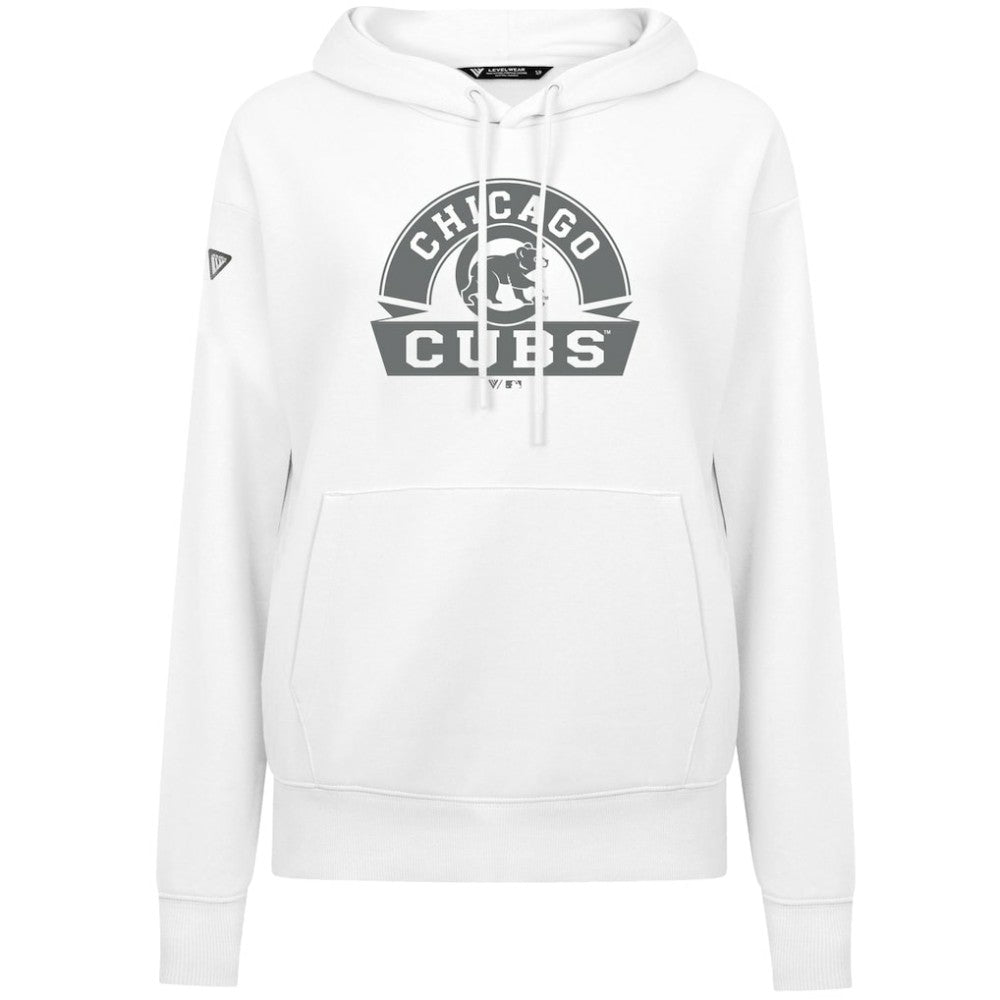Chicago Cubs Levelwear Women's Adorn Banner Arch Hoodie - MLB