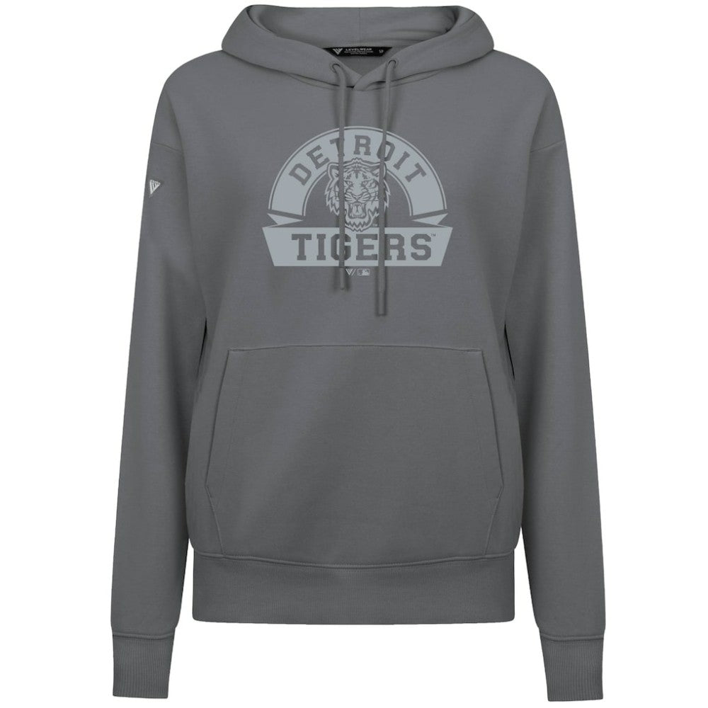 Detroit Tigers Levelwear Women's Adorn Banner Arch Hoodie - MLB