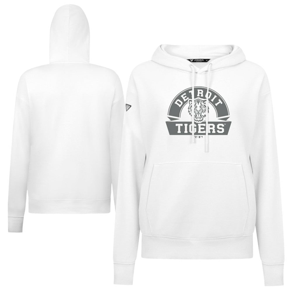 Detroit Tigers Levelwear Women's Adorn Banner Arch Hoodie - MLB