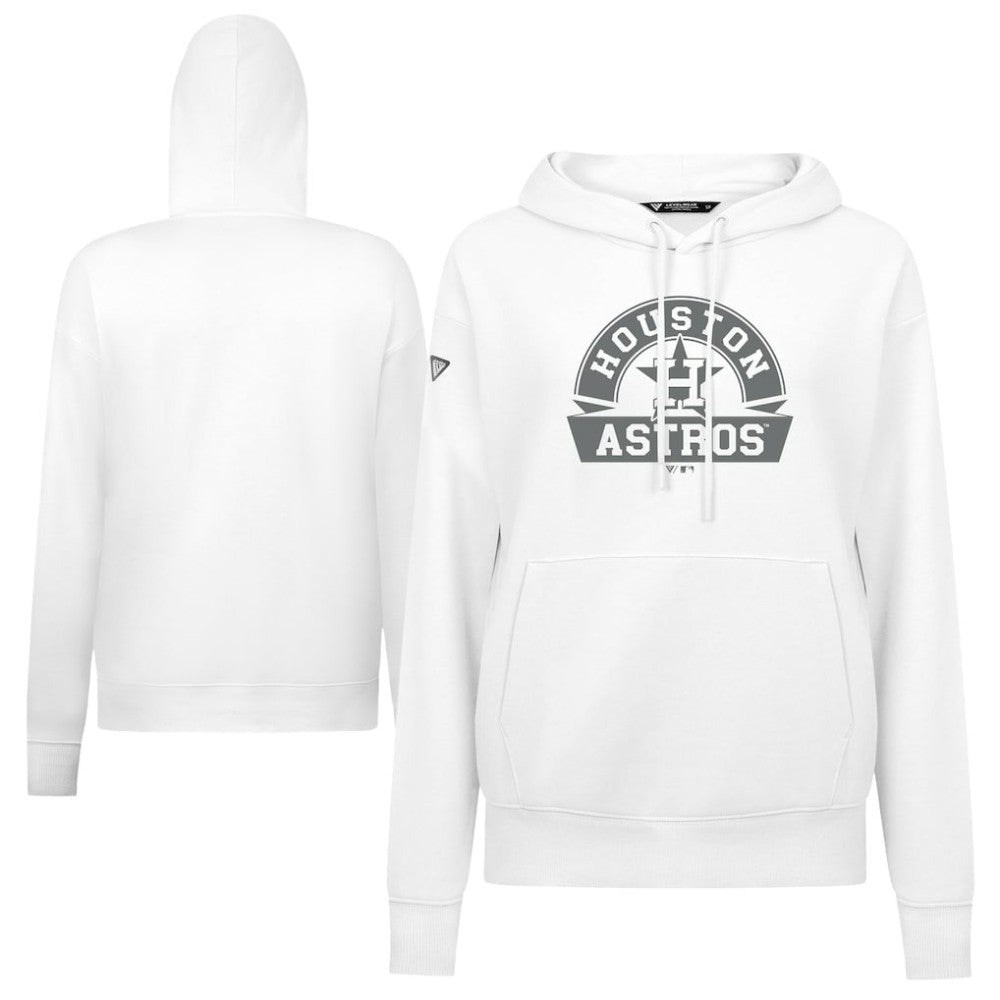 Houston Astros Levelwear Women's Adorn Banner Arch Hoodie - MLB