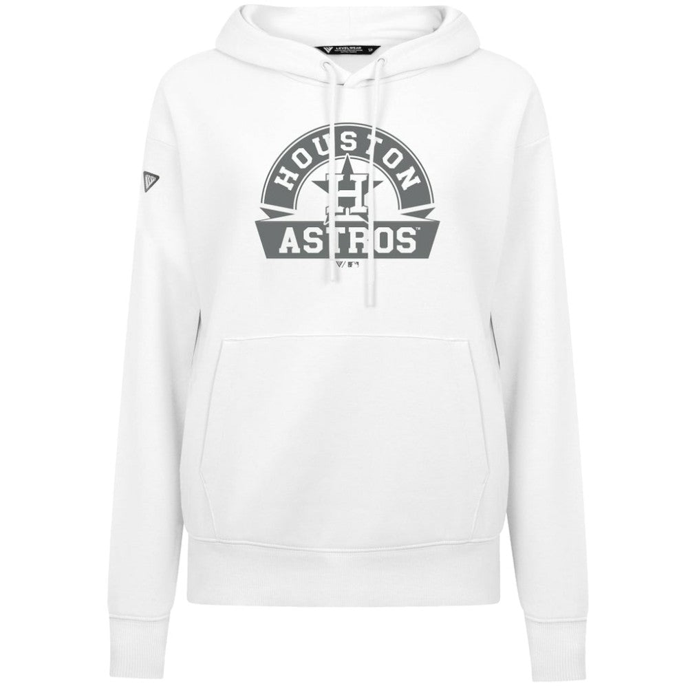 Houston Astros Levelwear Women's Adorn Banner Arch Hoodie - MLB