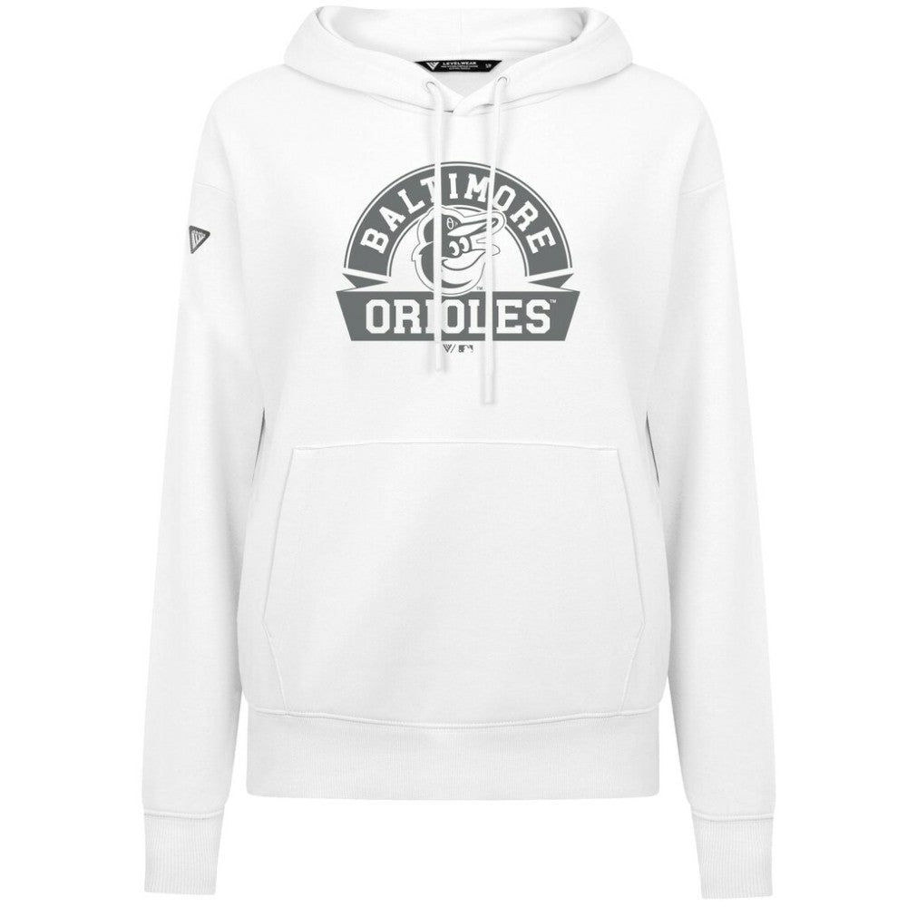 Baltimore Orioles Levelwear Women's Adorn Banner Arch Hoodie - MLB