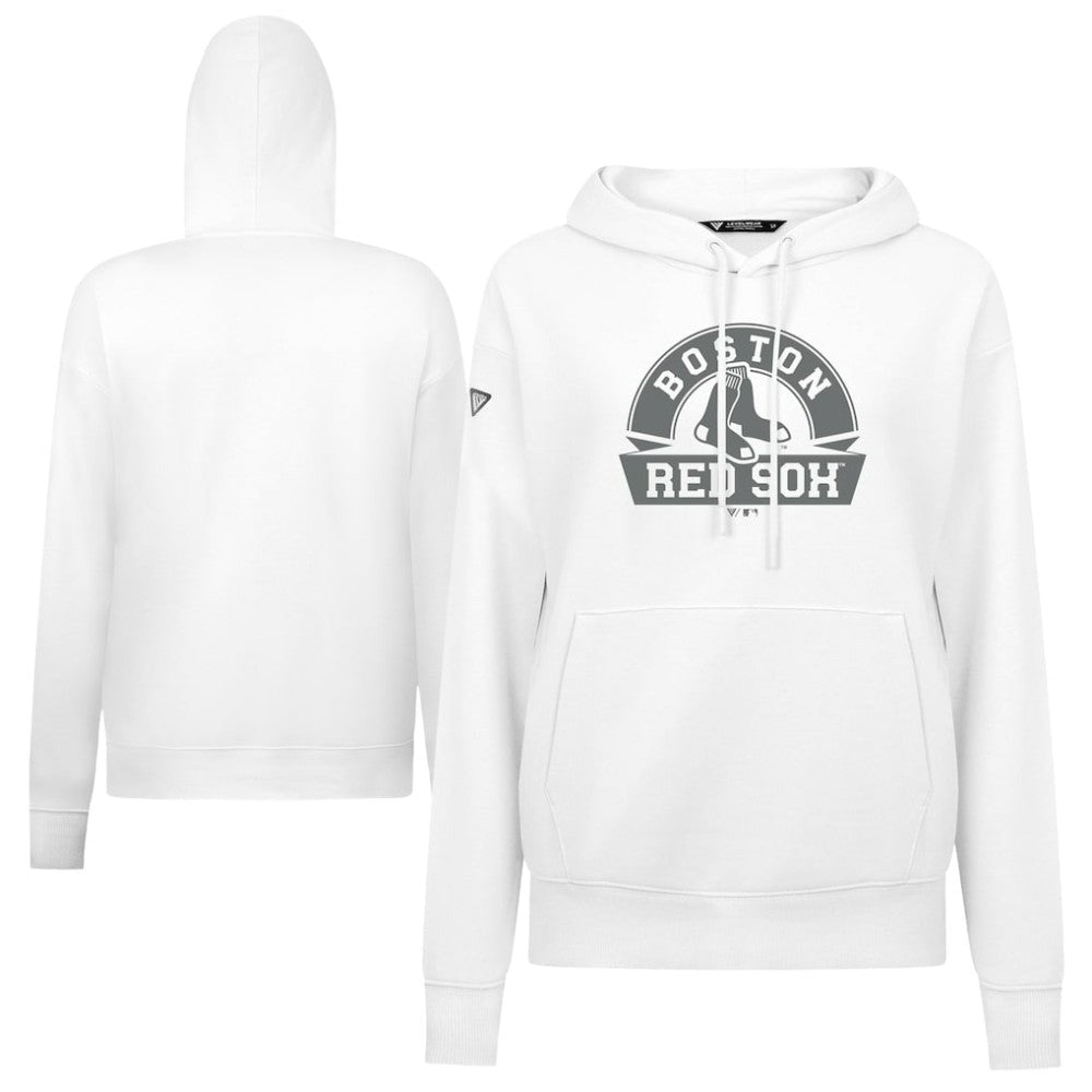 Boston Red Sox Levelwear Women's Adorn Banner Arch Hoodie - MLB