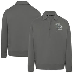 Tampa Bay Rays Levelwear Women's Canmore Chenille Logo Quarter-Zip Top - MLB