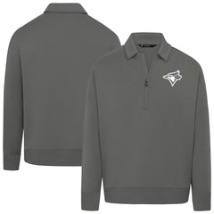 Toronto Blue Jays Levelwear Women's Canmore Chenille Logo Quarter-Zip Top - MLB