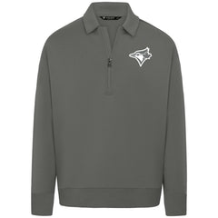 Toronto Blue Jays Levelwear Women's Canmore Chenille Logo Quarter-Zip Top - MLB