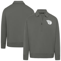 Cleveland Guardians Levelwear Women's Canmore Chenille Logo Quarter-Zip Top - MLB