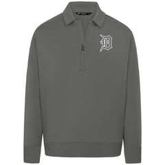 Detroit Tigers Levelwear Women's Canmore Chenille Logo Quarter-Zip Top - MLB
