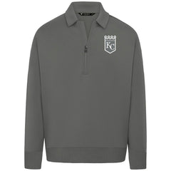 Kansas City Royals Levelwear Women's Canmore Chenille Logo Quarter-Zip Top - MLB