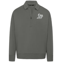 Athletics Levelwear Women's Canmore Chenille Logo Quarter-Zip Top - MLB