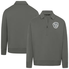 Milwaukee Brewers Levelwear Women's Canmore Chenille Logo Quarter-Zip Top - MLB