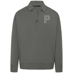 Pittsburgh Pirates Levelwear Women's Canmore Chenille Logo Quarter-Zip Top - MLB