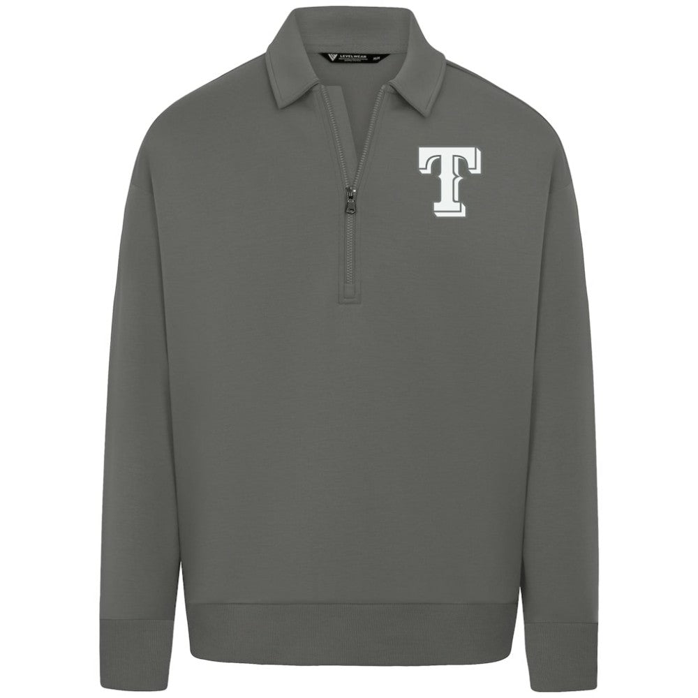 Texas Rangers Levelwear Women's Canmore Chenille Logo Quarter-Zip Top - MLB