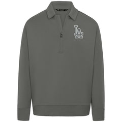Los Angeles Dodgers Levelwear Women's Canmore Chenille Logo Quarter-Zip Top - MLB