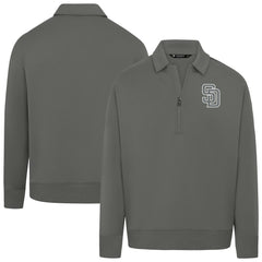 San Diego Padres Levelwear Women's Canmore Chenille Logo Quarter-Zip Top - MLB