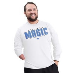 Orlando Magic G-III Sports by Carl Banks Adaptive Printed Mesh Effect Long Sleeve T-Shirt White - NBA