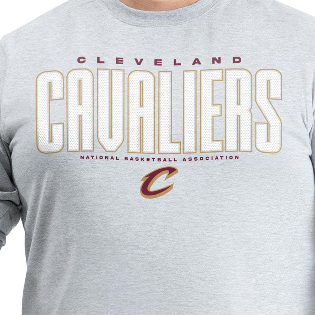 Cleveland Cavaliers G-III Sports by Carl Banks Adaptive Printed Mesh Effect Long Sleeve T-Shirt Gray - NBA