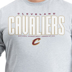 Cleveland Cavaliers G-III Sports by Carl Banks Adaptive Printed Mesh Effect Long Sleeve T-Shirt Gray - NBA