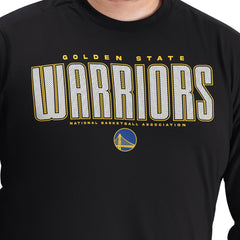 Golden State Warriors G-III Sports by Carl Banks Adaptive Printed Mesh Effect Long Sleeve T-Shirt Black - NBA