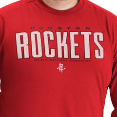 Houston Rockets G-III Sports by Carl Banks Adaptive Printed Mesh Effect Long Sleeve T-Shirt Red - NBA