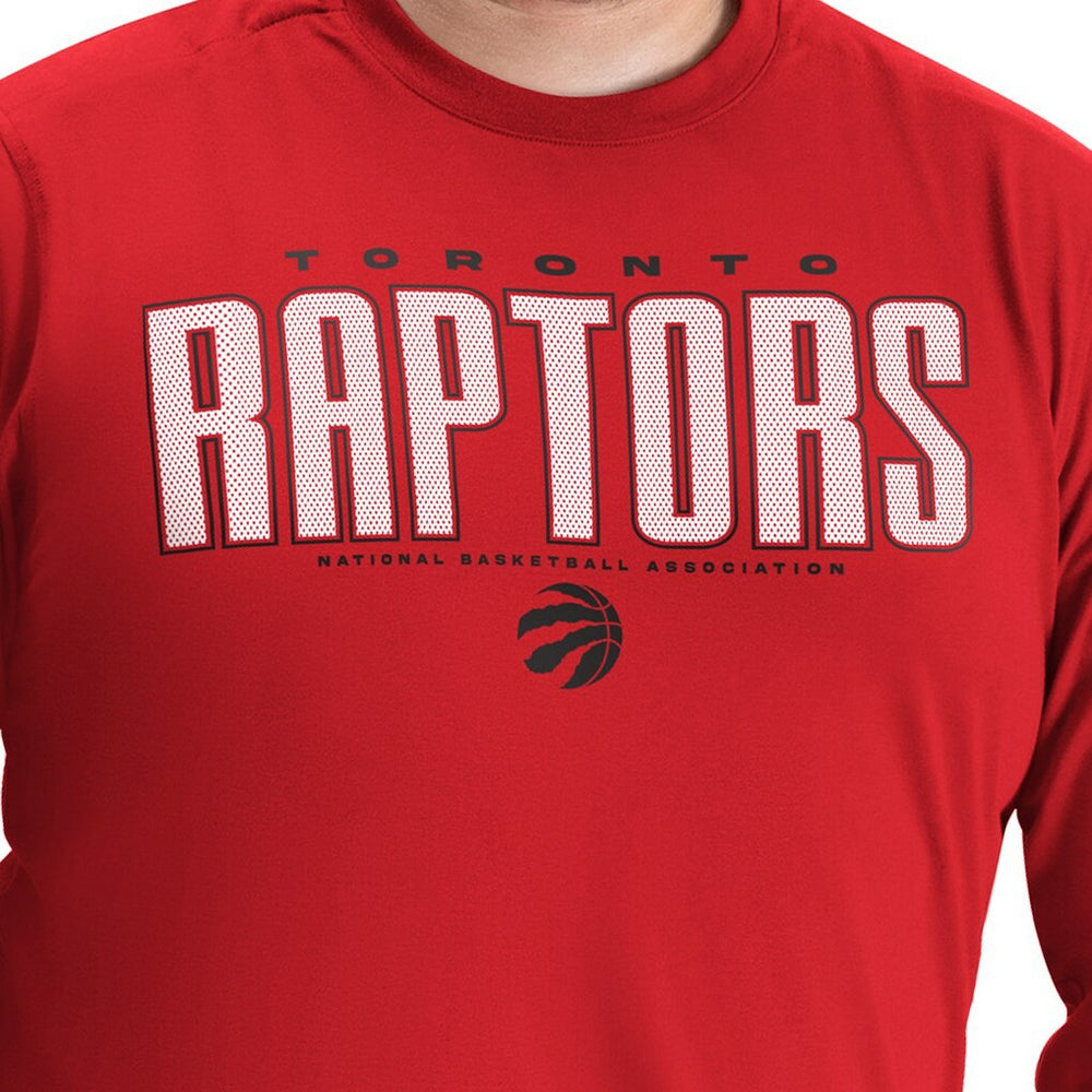 Toronto Raptors G-III Sports by Carl Banks Adaptive Printed Mesh Effect Long Sleeve T-Shirt Red - NBA