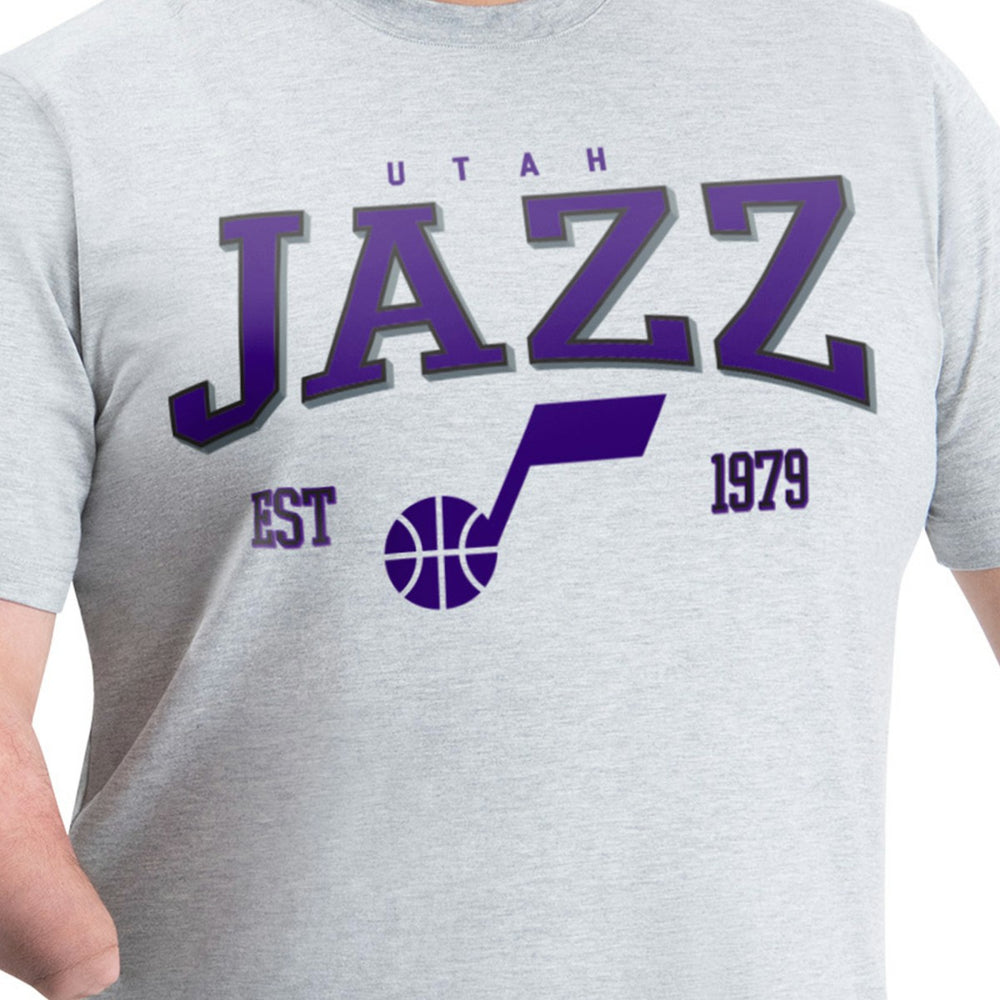 Utah Jazz G-III Sports by Carl Banks Adaptive Classic Team Spirit Short Sleeve T-Shirt Gray - NBA