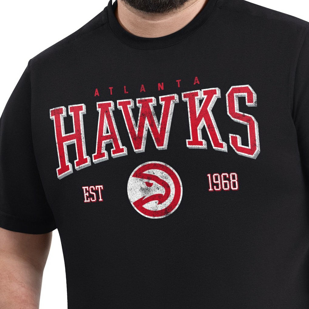 Atlanta Hawks G-III Sports by Carl Banks Adaptive Classic Team Spirit Short Sleeve T-Shirt Black - NBA
