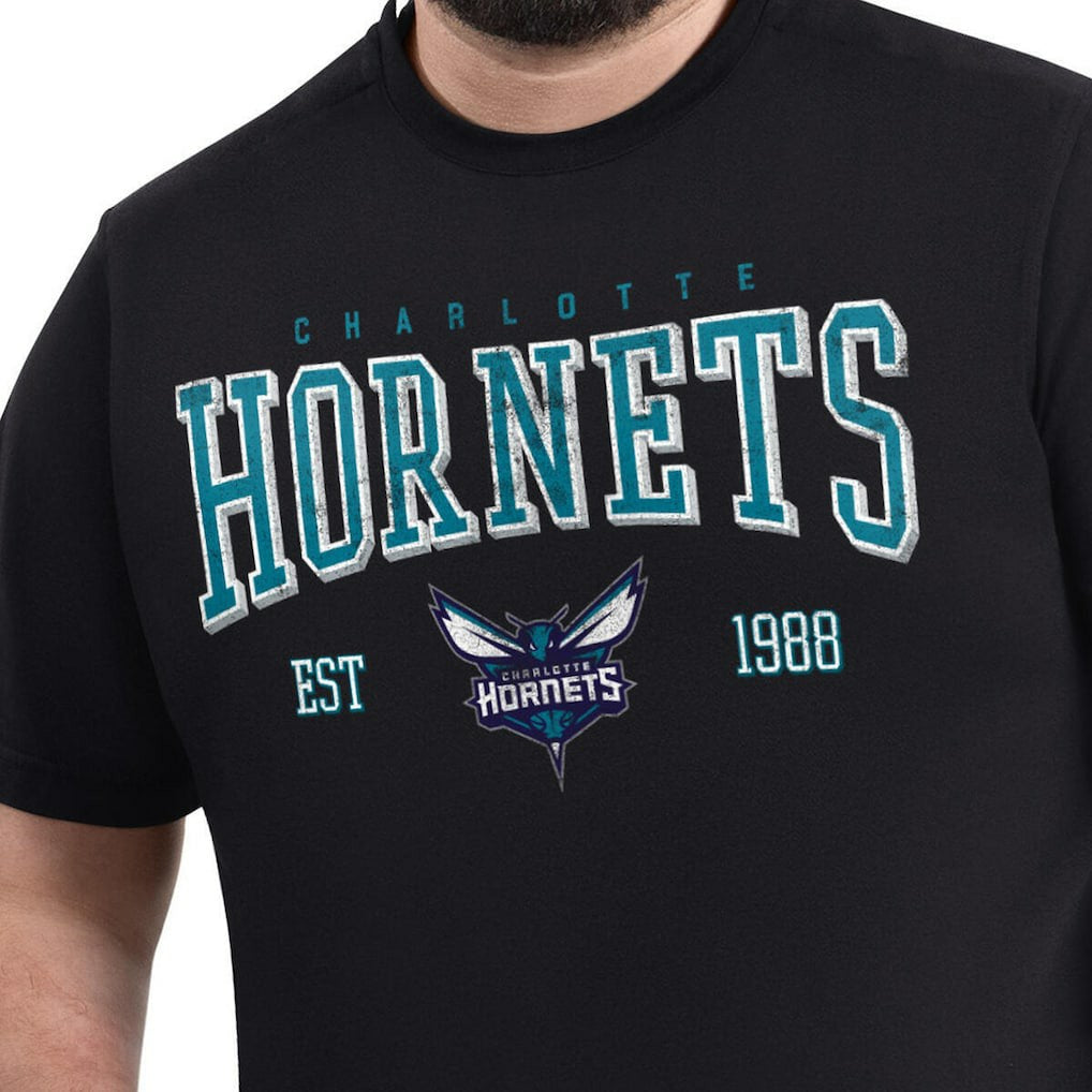 Charlotte Hornets G-III Sports by Carl Banks Adaptive Classic Team Spirit Short Sleeve T-Shirt Black - NBA
