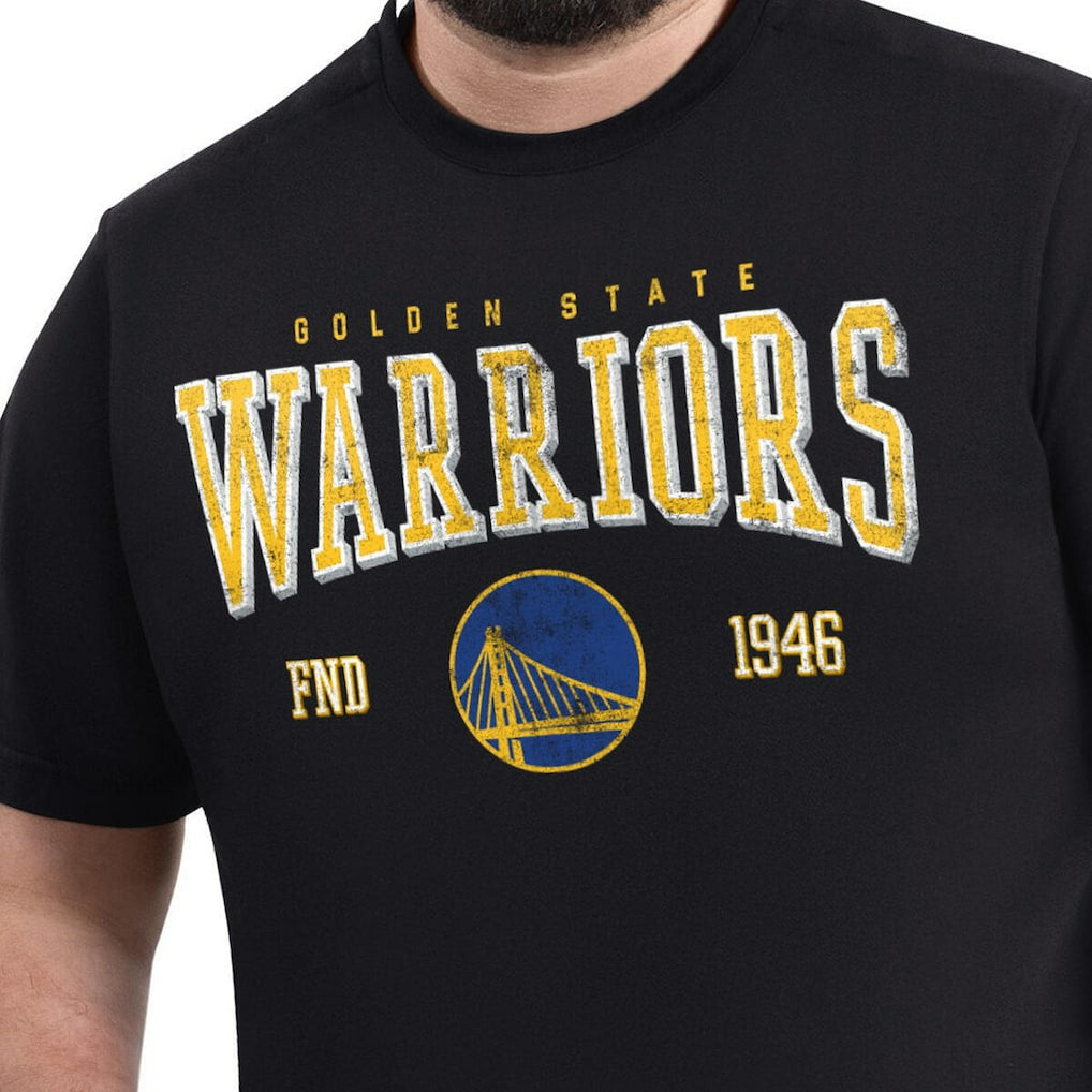 Golden State Warriors G-III Sports by Carl Banks Adaptive Classic Team Spirit Short Sleeve T-Shirt Black - NBA