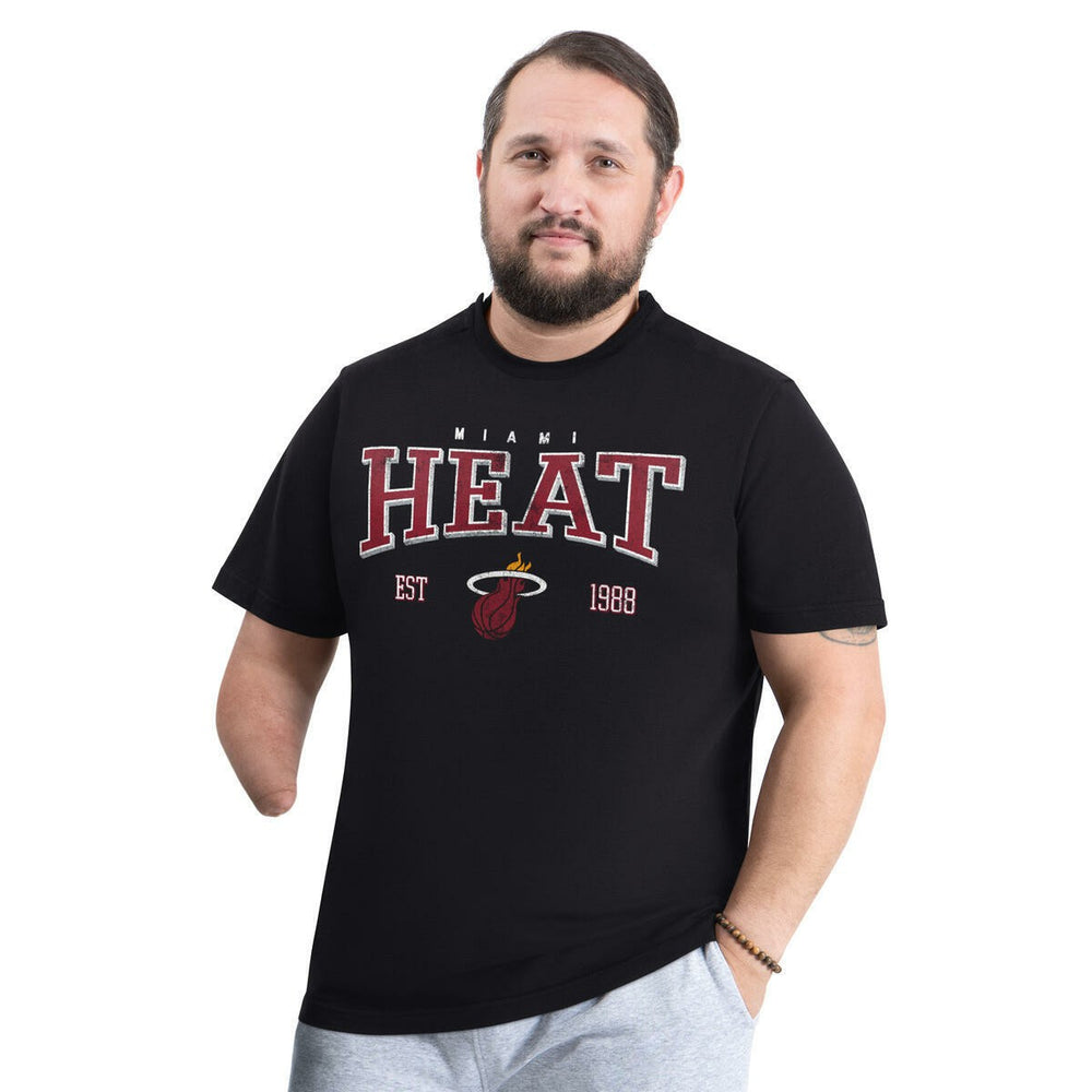 Miami Heat G-III Sports by Carl Banks Adaptive Classic Team Spirit Short Sleeve T-Shirt Black - NBA