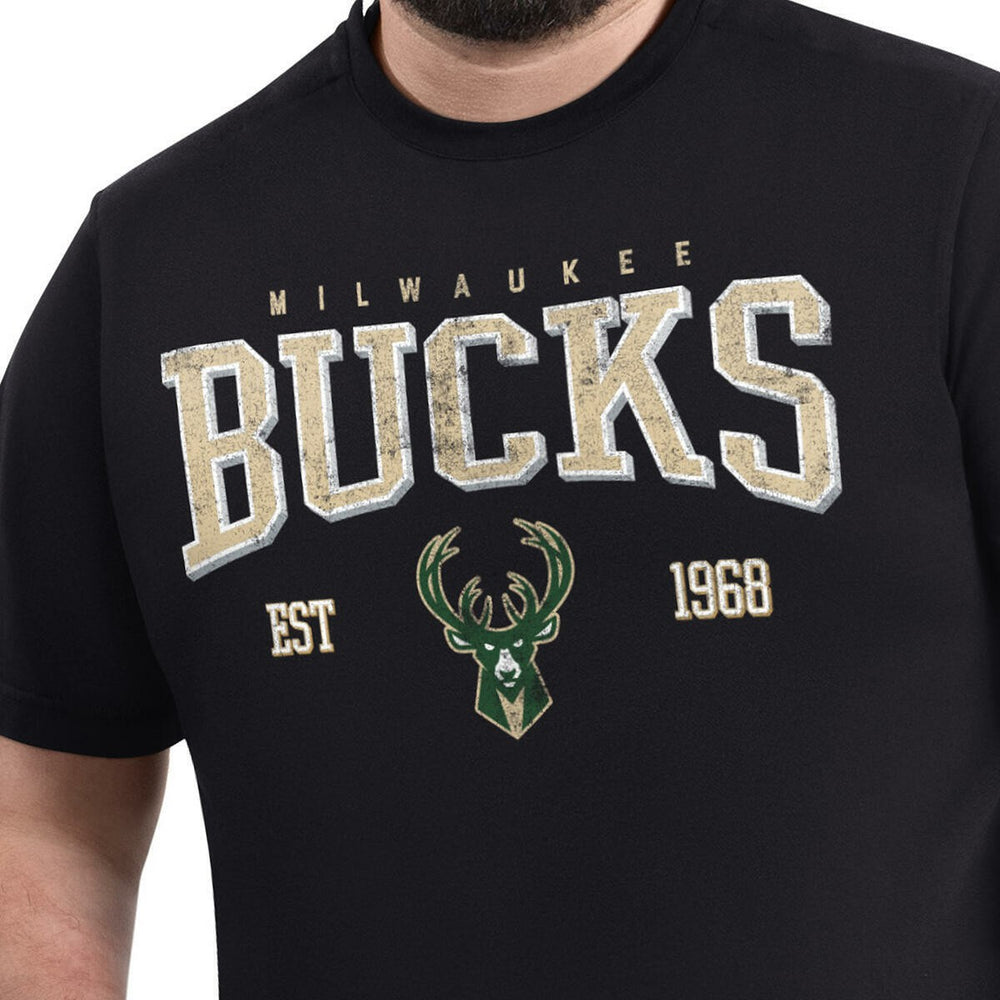 Milwaukee Bucks G-III Sports by Carl Banks Adaptive Classic Team Spirit Short Sleeve T-Shirt Black - NBA