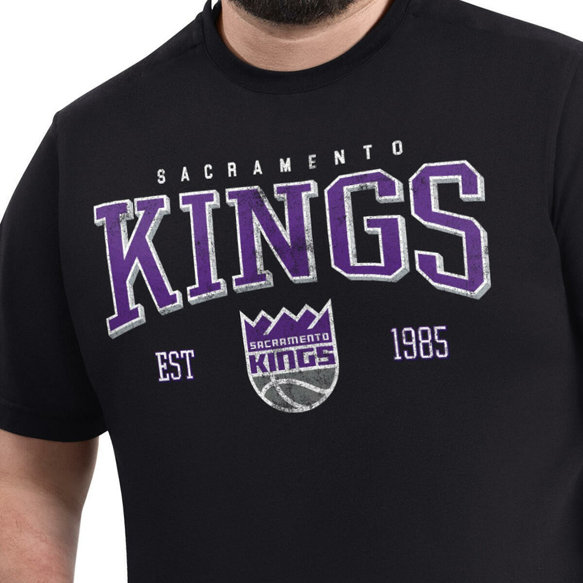 Sacramento Kings G-III Sports by Carl Banks Adaptive Classic Team Spirit Short Sleeve T-Shirt Black - NBA