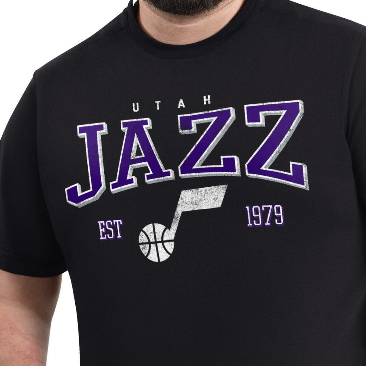 Utah Jazz G-III Sports by Carl Banks Adaptive Classic Team Spirit Short Sleeve T-Shirt Black - NBA