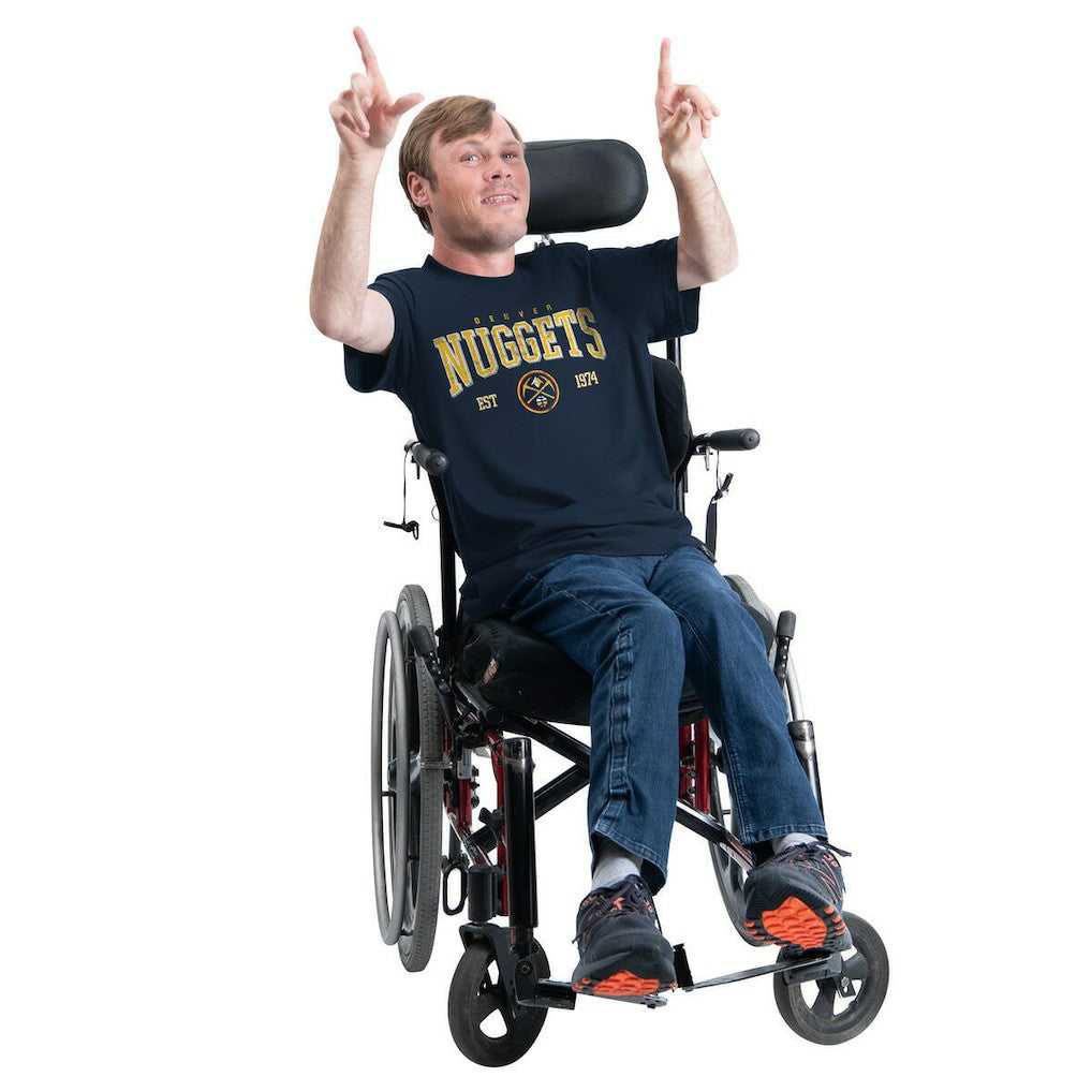 Denver Nuggets G-III Sports by Carl Banks Adaptive Classic Team Spirit Short Sleeve T-Shirt Navy - NBA