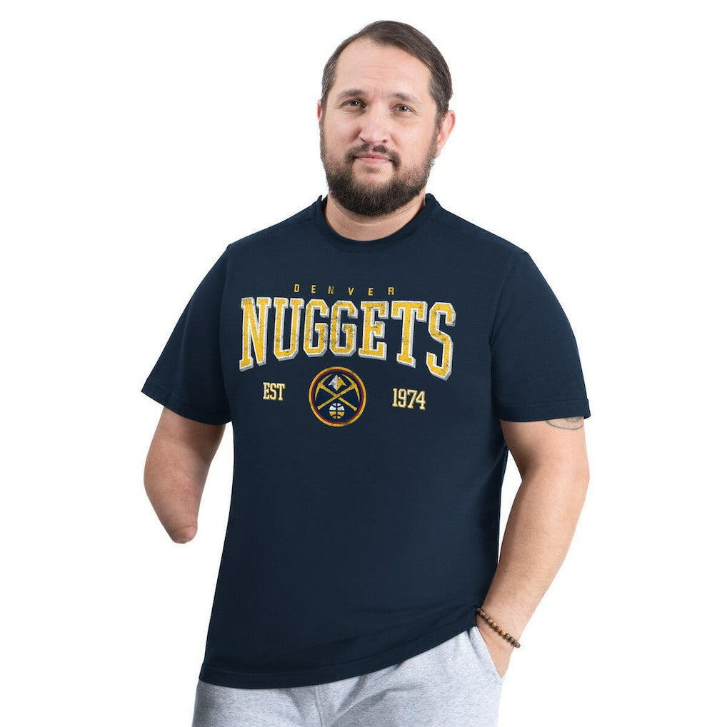 Denver Nuggets G-III Sports by Carl Banks Adaptive Classic Team Spirit Short Sleeve T-Shirt Navy - NBA